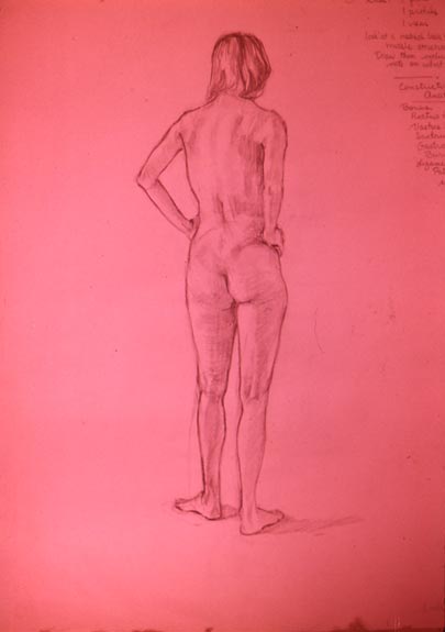 Linda F. Harris, Nude, Oil 18x24 
