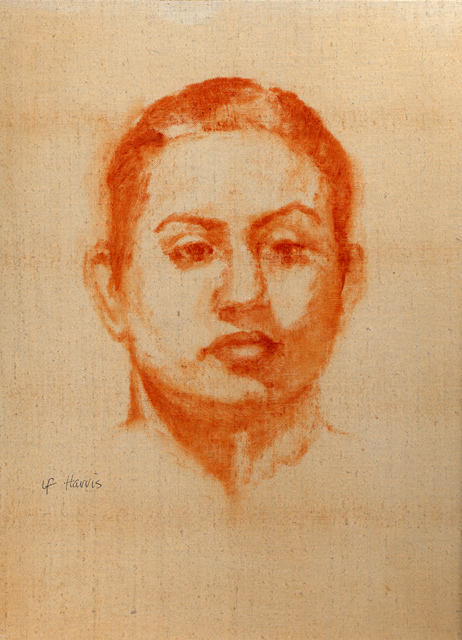 Linda F. Harris, Young Woman, oil, 9x12 