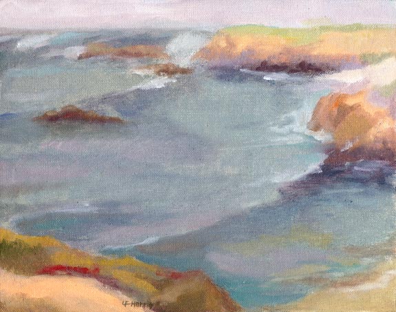 Linda F. Harris, Asilomar I - Oil, 8x10