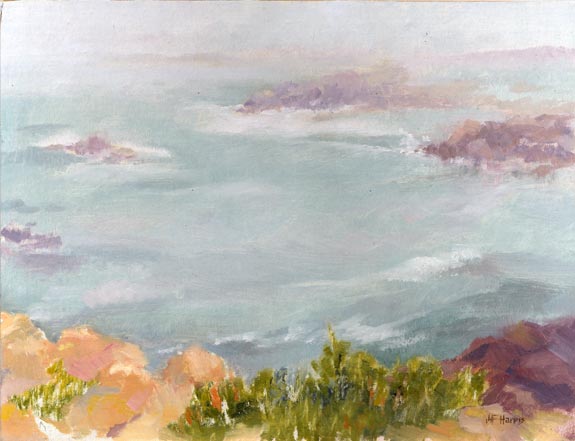 Linda F. Harris, Asilomar II - Oi1, 9x12