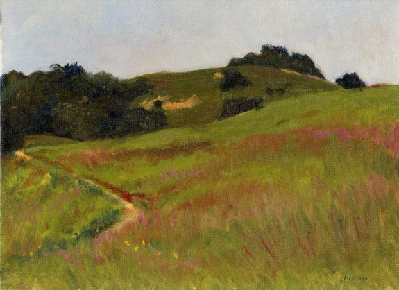 Linda F. Harris, Early Winter Russian Ridge, Oil, 9x12