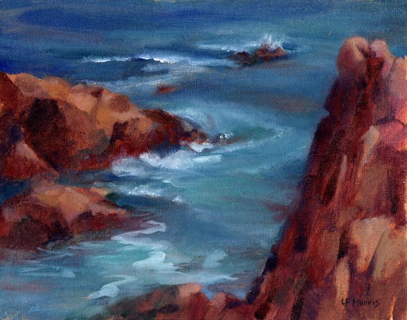 Linda F. Harris, Point Lobos I, Oil-8x10