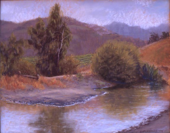 Linda F. Harris, The Upper Pond, Pastel, 12x14