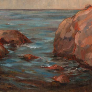 Linda F. Harris - Point Lobos, Oil-12x12