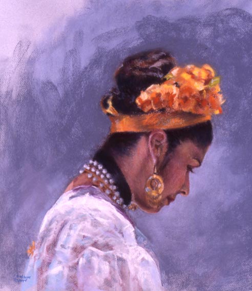 Linda F. Harris, Latina, Pastel 15x16