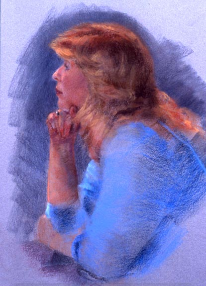 Linda F. Harris, Nancy, Pastel 17x20 1/2