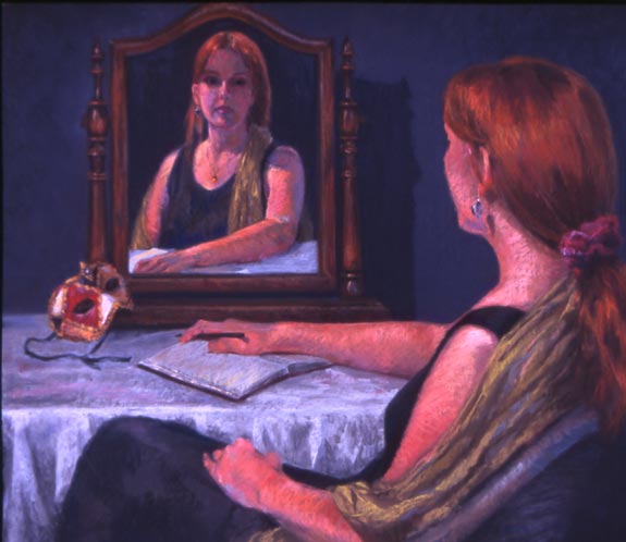 Linda F. Harris, The Journalist, Pastel, 21x27