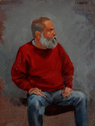Linda F. Harris - Fred, Oil 9x12