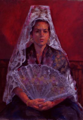 Linda F. Harris - La Marquesa,  Pastel 20 1/2x26