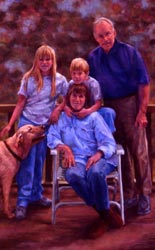Linda F. Harris - The Rickard Family, Pastel 22x28