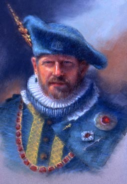 Linda F. Harris - The Scottish Lord, Pastel 15x22