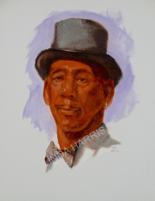 Linda F. Harris, color sketeches, Charles, Oil 9x12