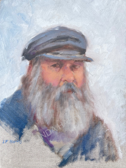 Linda F. Harris - Fred, Oil 9x12