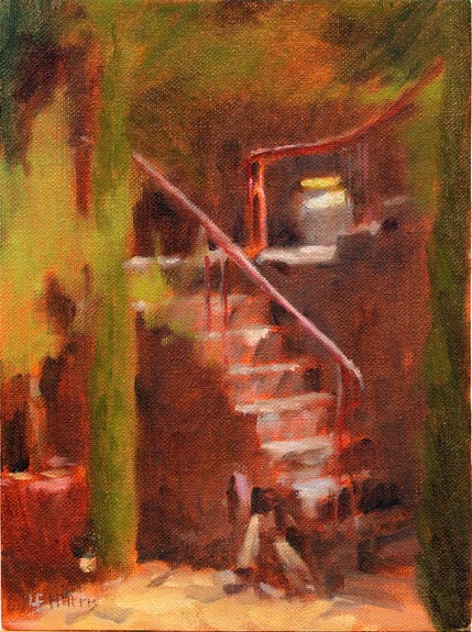 Linda F. Harris, Asilomar , Oil, 6x8