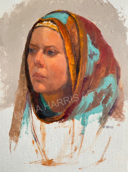Linda F. Harris, Laura, Oil, 9x112