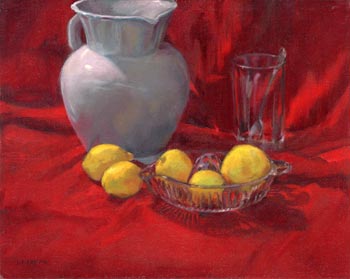 Linda F. Harris - "Lemonade?", oil, 11x14  