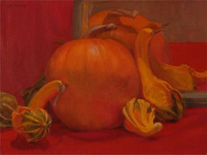 Linda F. Harris - "What's Up?" - oil, 11x14  